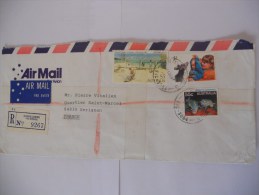 Lettre Recommandee De Heidelberg 1987 Pour Serignan - Storia Postale