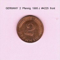 GERMANY   2  PFENNIG  1995 J (KM # 106a) - 2 Pfennig