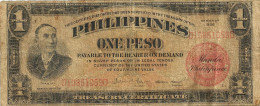 PHILLIPINES USA 1 PESO BLACK MAN FRONT MOTIF BACK DATED SERIES 1936 RED SEAL P? AF READ DESCRIPTION !! - Filippijnen