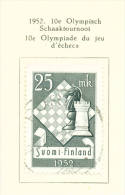 FINLAND  -  1952  Chess Olympiad  Used As Scan - Usati