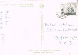 9388. Postal  KRAKOW (Polona) Polska 1969. Entrada Catedral WAWELU - Lettres & Documents