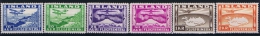 Iceland 1934, Mi Nr 175-180 MH/* - Luchtpost