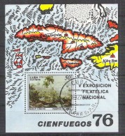 Cuba 1976 Expo Phila, Perf. Sheet, Used AA.002 - Oblitérés