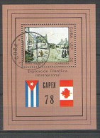 Cuba 1978 Expo Phila, Perf. Sheet, Used AA.005 - Oblitérés