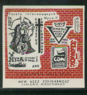 POLAND SOLIDARNOSC SOLIDARITY (MKWW NSZZ SOLIDARNOSC COPPER MINING REGION) NYSA INTERNMENT CAMP MS DES1 THIN MATT PAPER - Vignettes Solidarnosc