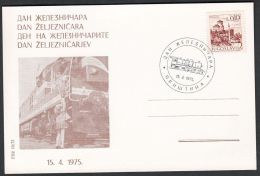 Yugoslavia 1975, Illustrated Card "day Railway Union"  W./ Special Postmark "Beograd", Ref.bbzg - Storia Postale