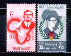 EGYPT / 1962 / PATRICE LUMUMBA / MAP / AFRICA / TORCH / MNH / VF - Ongebruikt