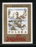 POLAND SOLIDARITY POCZTA SOLIDARNOSC 1914-1989 HYMN WW1 1ST BRIGADE POLISH LEGIONS MS MUSIC ARMY SOLDIER MILITARIA - Vignettes Solidarnosc