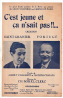 C´est Jeune Et ça N´sait Pas ! Willemetz, Jacques-Charles, Borel-Clerc, Saint-Granier, Fortugé, Revue Casino De Paris - Gesang (solo)