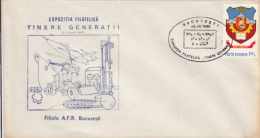 YOUNG GENERATIONS PHILATELIC EXHIBITION, SPECIAL COVER, 1980, ROMANIA - Lettres & Documents