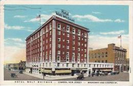 New Jersey Camden Hotel Walt Whitman 1937 Curteich - Camden