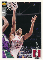 Basket NBA (1994), SCOTT WILLIAMS, 76ers, Collector´s Choice (n° 343), Upper Deck, Trading Cards... - 1990-1999