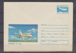 CARTE POSTALA  -TUPOLEV TU-154 - Covers & Documents