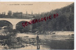 87 - CONDAT SUR VIENNE - LE PONT   PECHEUR A LA LIGNE - Condat Sur Vienne