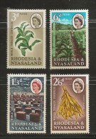 RHODESIA-NYASSALAND, 1963, Mint  Hinged Stamp(s),Tabac Conference, Mich 45-48 , #nr. 481 - Nyassaland (1907-1953)