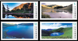 2014 Taiwan Alpine Lake Stamps (I) Mount Rock Geology Natural - Agua