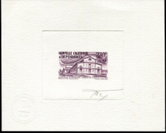 NOUVELLE CALÉDONIE - PA N° 251  ( SAUVEGARDE DU PATRIMOINE ), EPREUVE D'ARTISTE EN MAUVE, SIGNÉ P. FORGET - LUXE - Imperforates, Proofs & Errors