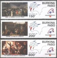 BURKINA  FASO - MILITAR - FRANC. REVOLUTION - PHILEXFRANCE - 1989 - MNH** - Franz. Revolution