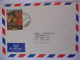 Rwanda Lettre De Kigali 1988 Pour Suisse - Gebraucht