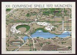 1972 GERMANY OLYMPIC GAMES MUNICH SOUVENIR SHEET MICHEL: B7 MNH ** - 1959-1980