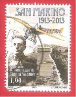 SAN MARINO USATO - 2013 - Centenario Dell'atterraggio Di Gianni Widmer A San Marino - € 1,90 - S. 2398 - Used Stamps