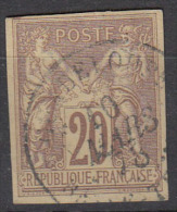 #65# COLONIES GENERALES N° 34 Oblitéré Basse-Terre (Guadeloupe) - Sage