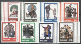 Rwanda 1981 Norman Rockwell, MNH G.260 - Ungebraucht