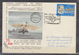 1981 - TRAIAN VUIA   Oblitération Spéciale - Lettres & Documents