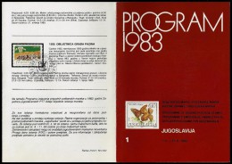 Yugoslavia 1983: Official Programme Of Issuing Postage Stamps 01.01. - 31.06.1983 - Covers & Documents