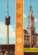 MUNICH  - JO 1972 , La Tour Olympique (290 M De Hauteur), Et La Mairie / Jeux De La XXe Olympiade - Olympische Spiele