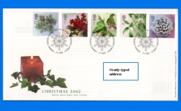 GB 2002-0003, Christmas FDC, Bethlehem Llandeilo SHS - 2001-2010 Dezimalausgaben