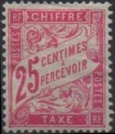 FRANCE Taxe  32 * MH Type Duval (CV 7,50 €) - 1859-1959 Mint/hinged