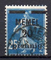 Memel - Memelgebiet - 1920/21 - Yvert N° 20 - Nuovi