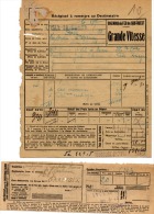 S.N.C.F. 5 DOCUMENTS 1942 - 1943 - 1953 - Andere & Zonder Classificatie