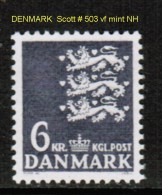 DENMARK   Scott  # 503**  VF MINT NH - Neufs