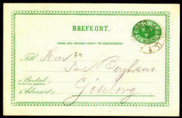 Entier Postal Suédois - Swedish Postcard - Circulé - Circulated - 1886. - Entiers Postaux