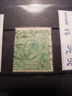 Australia 1915 1/2d Green SG 20 Used - Usati