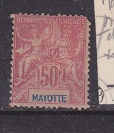 MAYOTTE N° 10 50C ROSE TYPE GROUPE ALLÉGORIQUE DENTS COURTES - Other & Unclassified