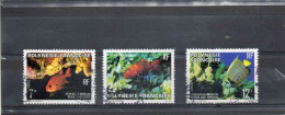 POLYNESIE  : Poissons De Polynésie : Rouget à Oeillères, Napoléon, Ange Empereur  - Faune Aquatique - - Used Stamps