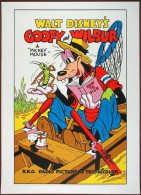 Walt Disney's Goofy And Wilbur  Postcard - Size 15x10 Cm. Aprox. - Disneyworld