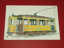 BRUXELLES - Société Des Transports Intercommunaux - Voiture Motrice   De 1914  - Illustrateur Lensen - Public Transport (surface)