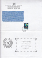 STAMPS ON COVER, NICE FRANKING, EARTH, 1999, UN- VIENNA - Cartas & Documentos