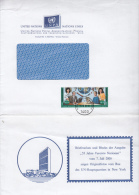 STAMPS ON COVER, NICE FRANKING, UPU, 2000, UN- VIENNA - Covers & Documents