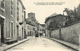 Dept Div - Deux Sevres  - N 317 - Secondigny - Rue Principale En Arrivant De L Absie - Carte Bon Etat - - Secondigny