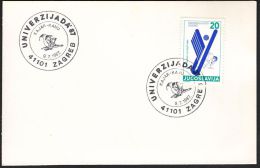 Yugoslavia 1987, Card W./ Special Postmark "Universiade In Zagreb 1987 - Kayak-canoe", Ref.bbzg - Covers & Documents