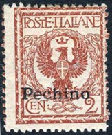 Italy Offices In China #13 Mint Lightly Hinged 2c Overprint From 1917 - Pechino