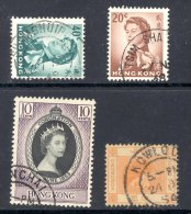 HONG KONG, Postmarks SHAM SHUI PO, TSIM SHA TSUI, WANCHAI, KOWLOON - Used Stamps