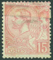 Monaco 1891 Albert I, 15C Carmine, Mi.15, MH AM.158 - Neufs