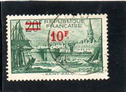 FRANCE   10 F Sur 20 F   1941   Y&T: 492    Oblitéré - Used Stamps