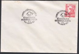 Yugoslavia 1955, Cover W./ Special Postmark "10 Years Of Liberation Zagreb", Ref.bbzg - Lettres & Documents